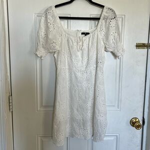 7FAM | White Eyelet Dress